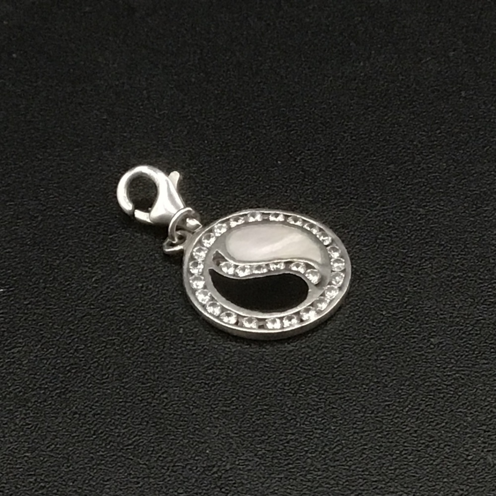Sterling Silver Yin and Yang charm 925 Hallmarked CB Carlo Biagi